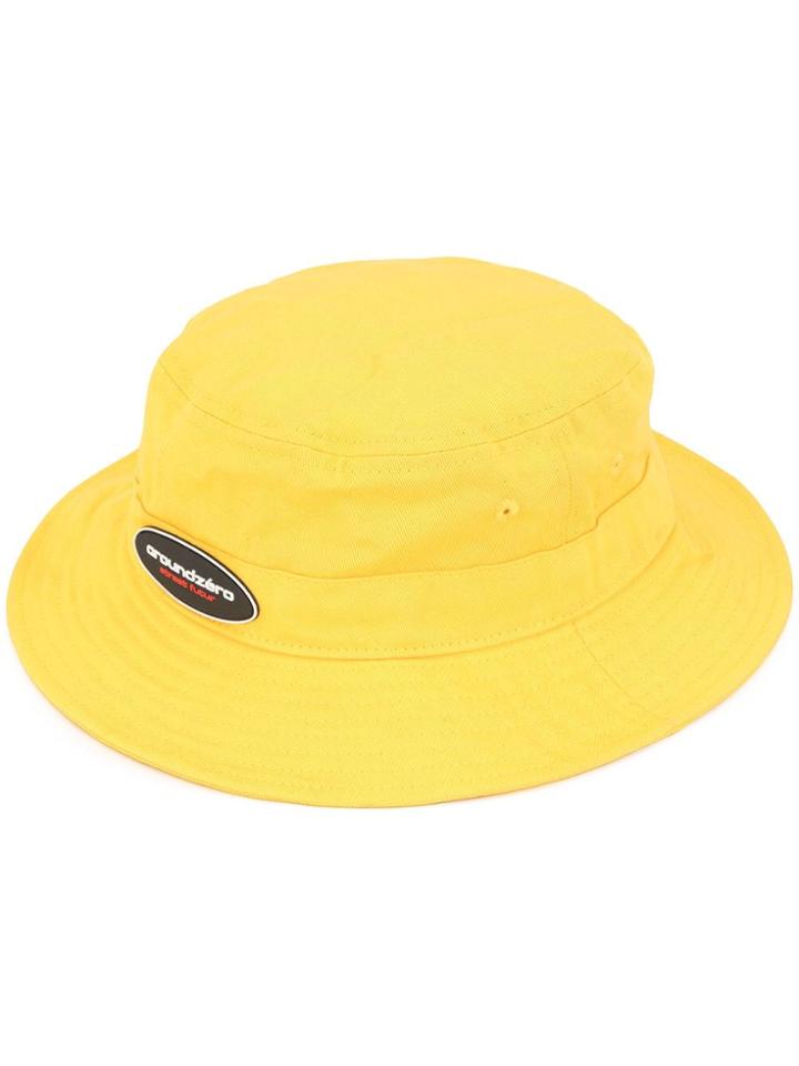 Ground Zero Logo Patch Bucket Hat - Yellow