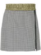 Nº21 Checked Mini Skirt - Black