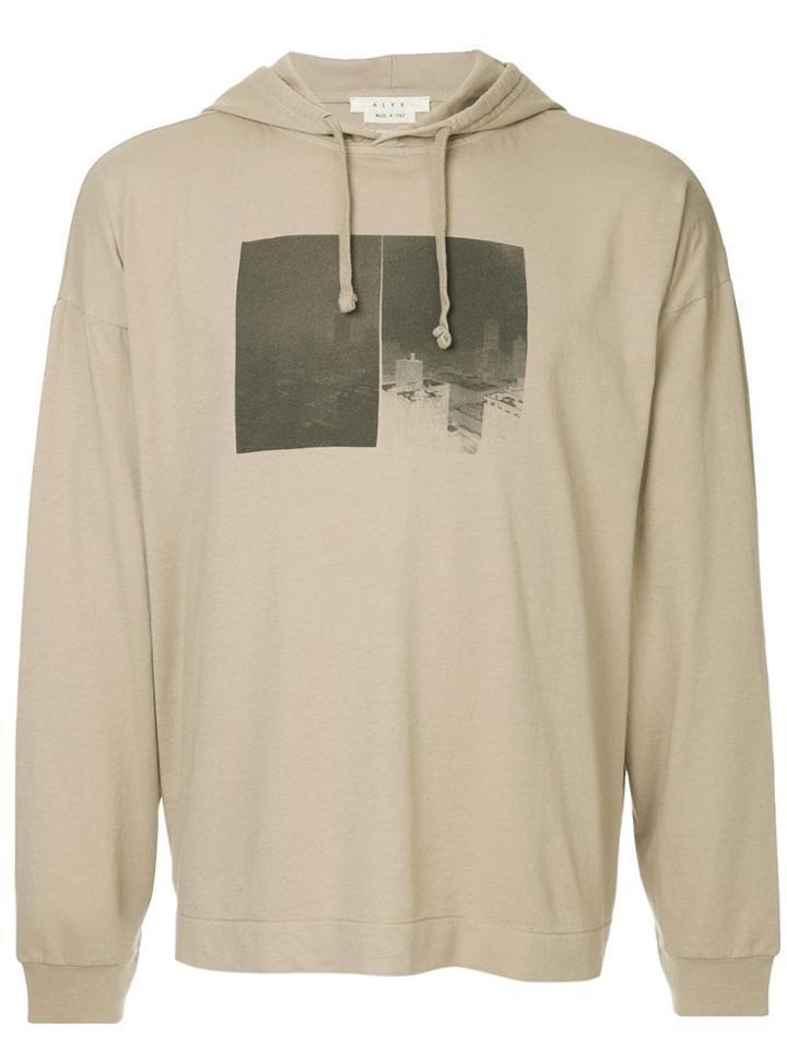 1017 Alyx 9sm City Print Hoodie - Brown