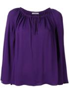 Dorothee Schumacher Neck-tie Blouse, Women's, Size: 1, Pink/purple, Viscose