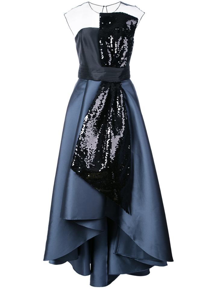 Sachin & Babi Pera Gown - Black