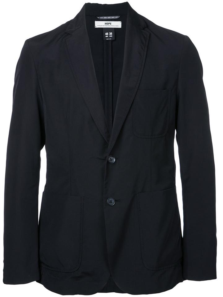 Hope - 'holden' Blazer - Men - Cotton/polyamide - 46, Black, Cotton/polyamide