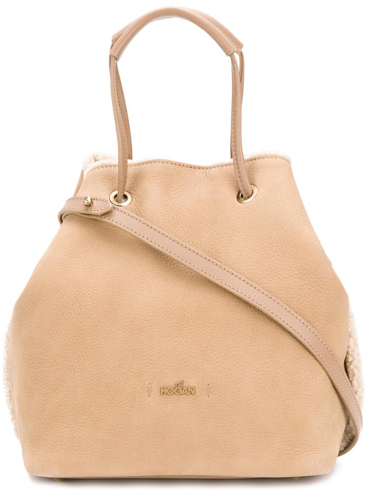 Hogan Bucket Shoulder Bag - Nude & Neutrals
