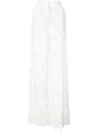 Patbo Sheer Crochet Detail Trousers - White