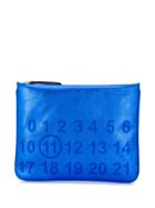 Maison Margiela Logo Clutch Bag - Blue