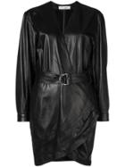 Iro Belted Wrap Dress - Black