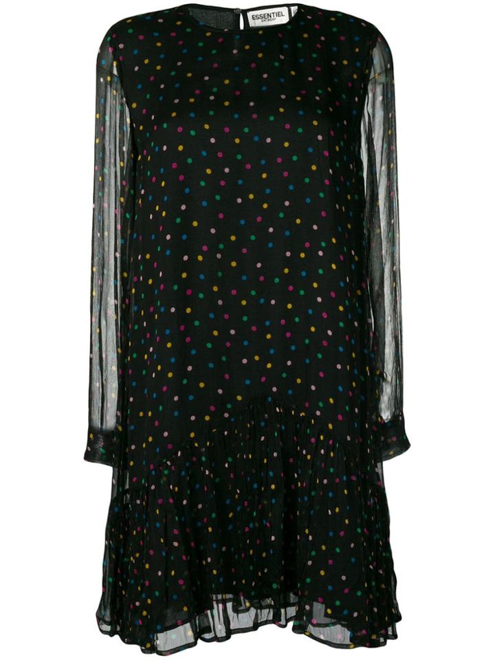 Essentiel Antwerp Polka Dot Print Dress - Black