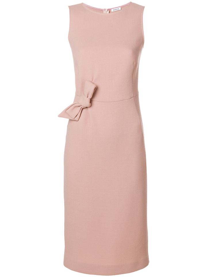 P.a.r.o.s.h. Bow-tied Midi Dress - Pink & Purple