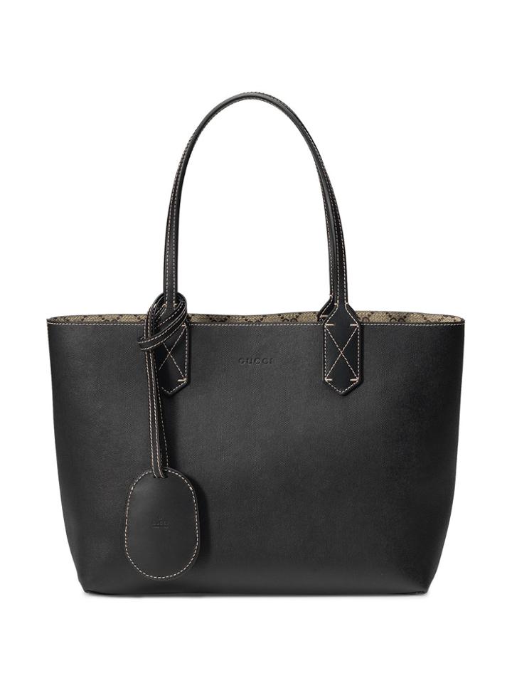 Gucci Reversible Gg Leather Tote - Brown