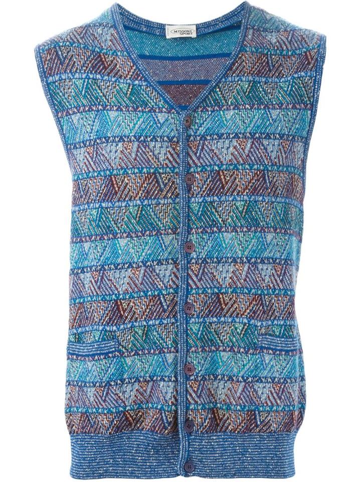 Missoni Vintage Intarsia Knit Gilet