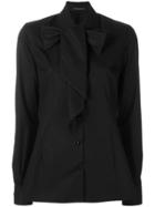 Ermanno Scervino Pussy Bow Shirt - Black