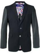 Junya Watanabe Comme Des Garçons Man - Paneled Blazer - Men - Cotton/polyester/cupro/wool - L, Blue, Cotton/polyester/cupro/wool