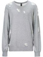 Maison Mihara Yasuhiro Distressed Sweatshirt - Grey