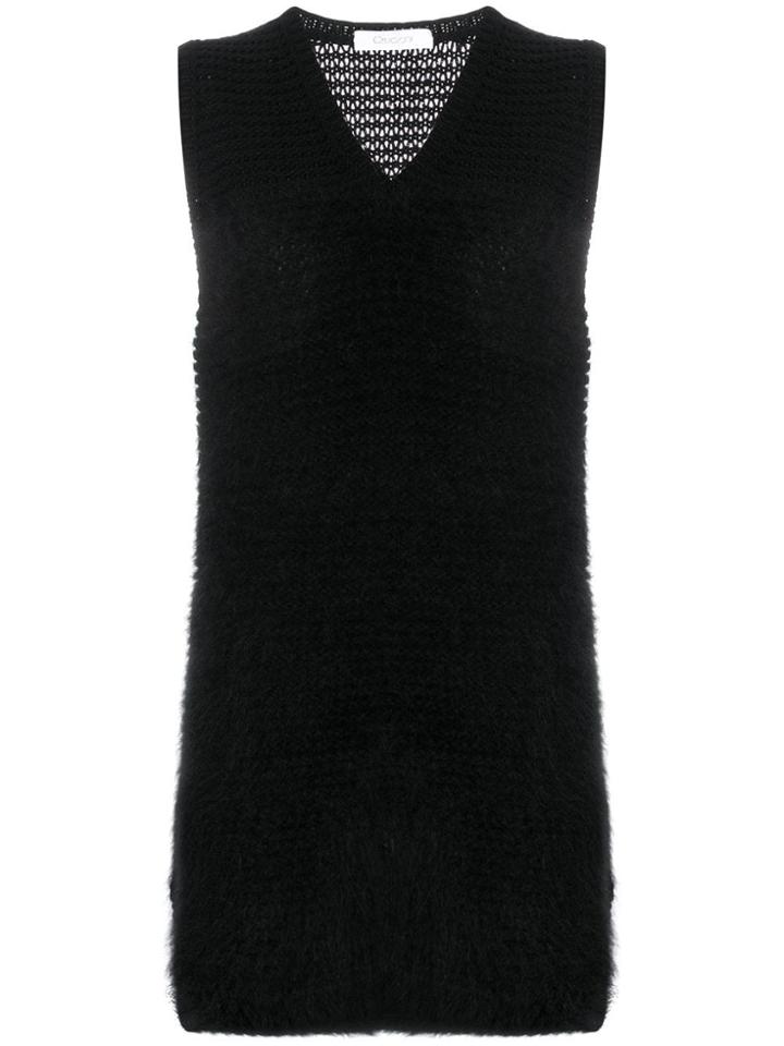 Cruciani Loose Fitted Knitted Top - Black