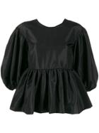 Cecilie Bahnsen Oversized Bow Fastened Blouse - Black