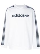 Adidas Originals - Linear Crew Sweatshirt - Men - Cotton/organic Cotton/polyester - M, White, Cotton/organic Cotton/polyester