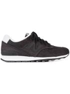 New Balance Denim Lace-up Sneakers - Black