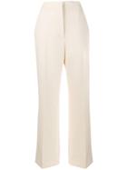 Alberta Ferretti High-waisted Straight-leg Trousers - White