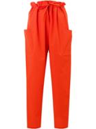 Maison Rabih Kayrouz Paper Bag Trousers - Red