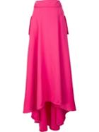 Zac Zac Posen Draped Skirt, Women's, Size: 12, Pink/purple, Polyester/triacetate