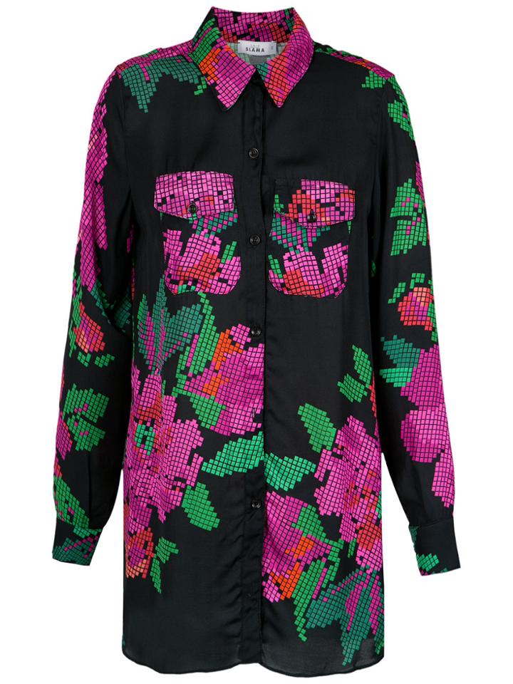 Amir Slama Roses Print Shirt - Unavailable