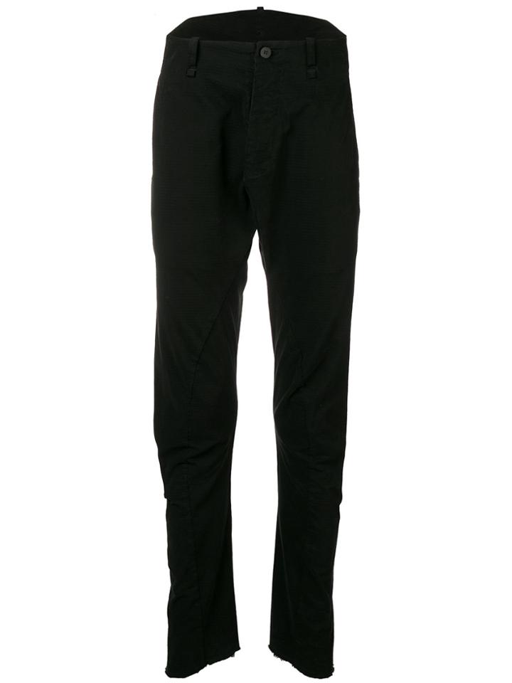 Masnada Stretch Dropped Crotch Trousers - Black