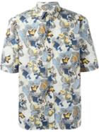 Msgm Abstract Print Shirt, Men's, Size: 42, Cotton