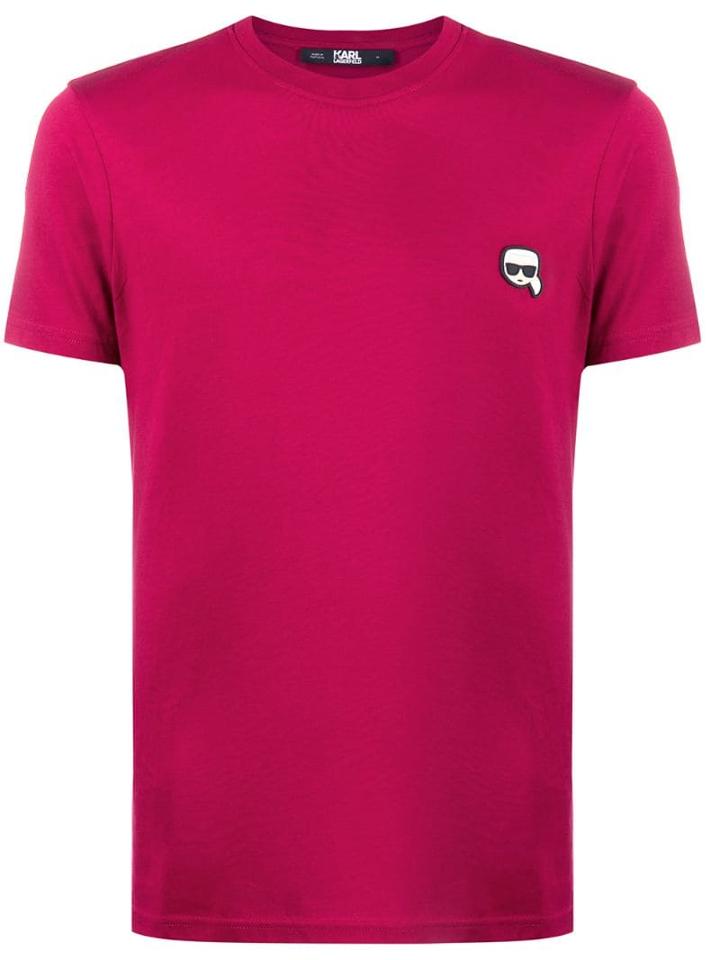 Karl Lagerfeld Patch Detail T-shirt - Red