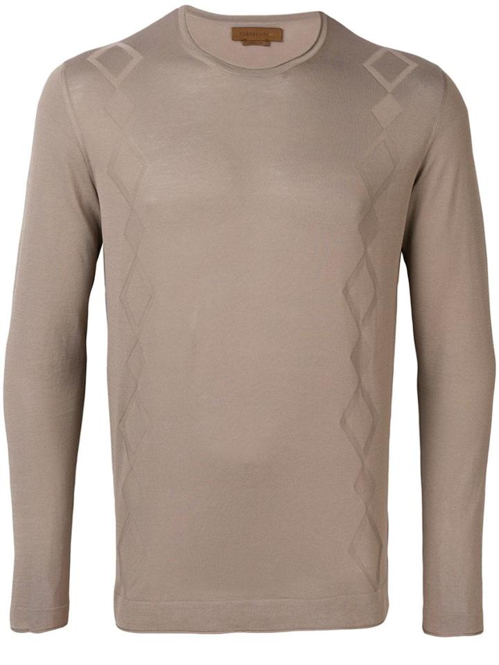 Corneliani Geometric Pattern Jumper - Neutrals