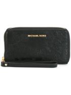 'jet Set Travel' Wristlet, Women's, Black, Leather, Michael Michael Kors