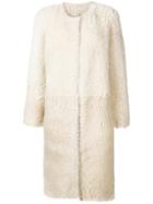 Liska Loose Fitted Coat - White