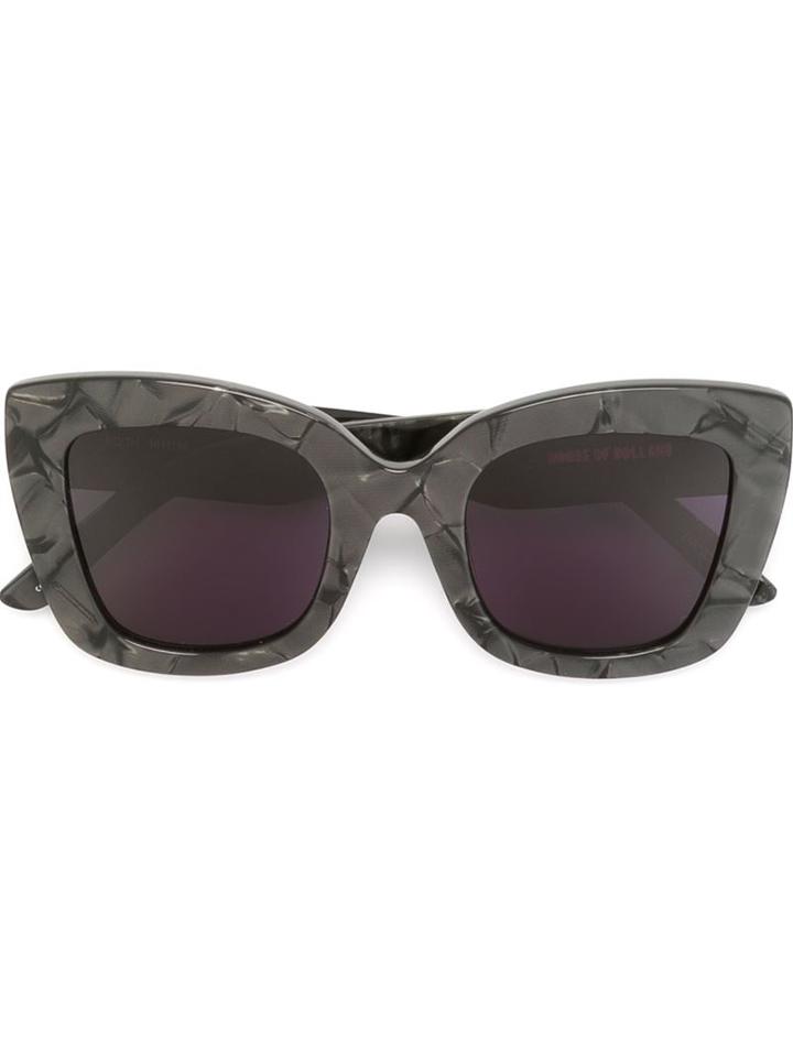 House Of Holland Edith Sunglasses, Women's, Black, Acetate