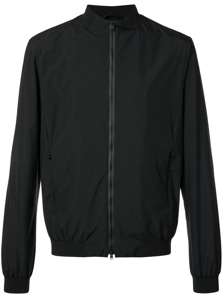 Herno - Zip Up Bomber Jacket - Men - Polyamide/polyester/fluorofibra - 52, Black, Polyamide/polyester/fluorofibra