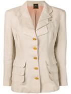 Fendi Vintage 1980's Slim Jacket - Neutrals