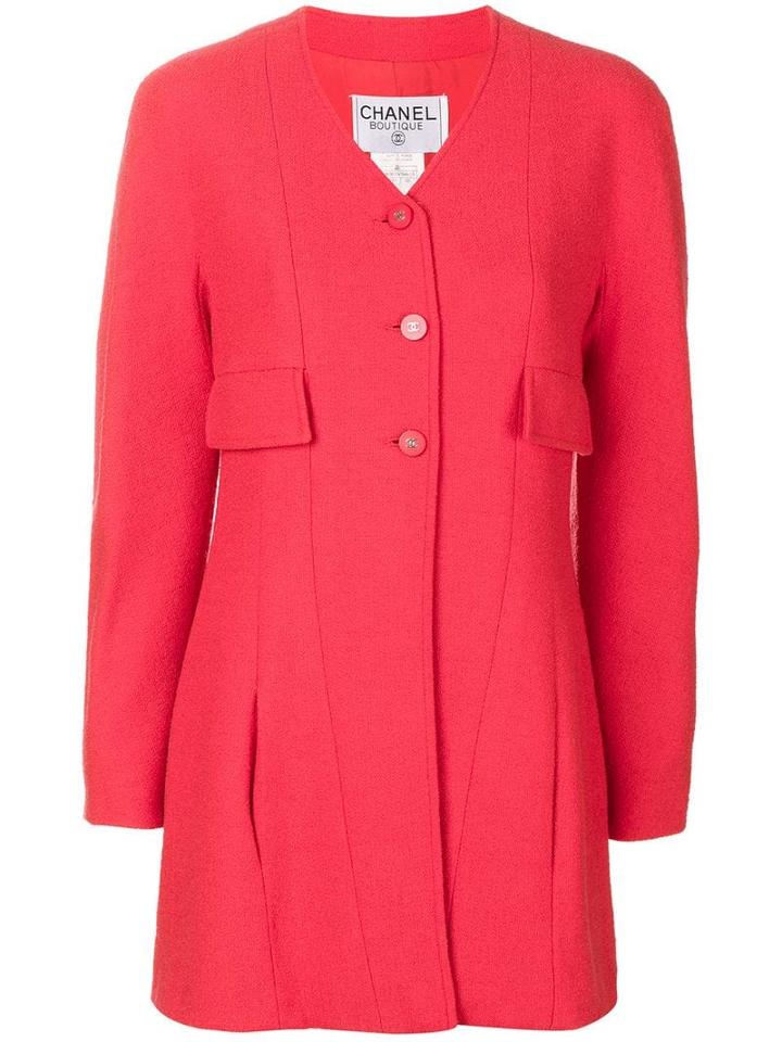 Chanel Pre-owned V-neck Jacket - Red