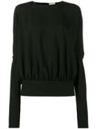 Long Sleeved Blouse With Loose Sleeves - Women - Acetate/viscose - 42, Black, Acetate/viscose, Saint Laurent