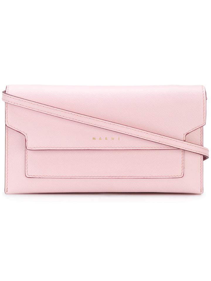 Marni Wallet Crossbody Bag - Pink & Purple