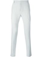 Label Under Construction Skinny Trousers, Size: 46, Grey, Cotton/linen/flax