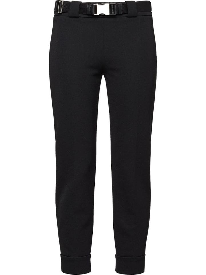 Prada Zip Detail Trousers - Black