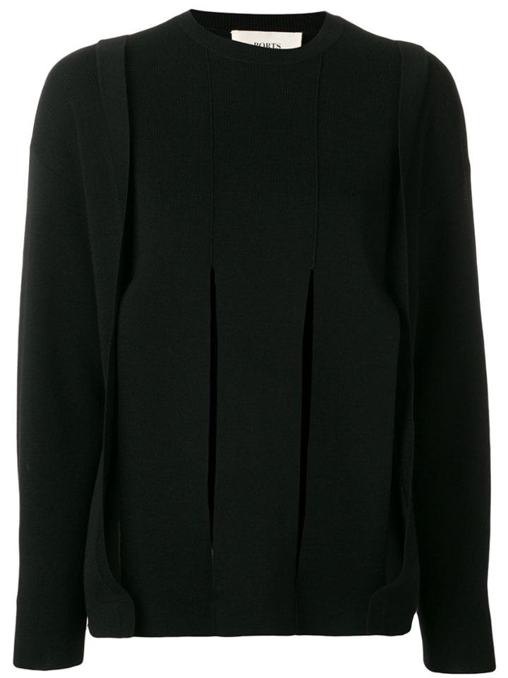 Ports 1961 Cut-out Detail Jumper - Black