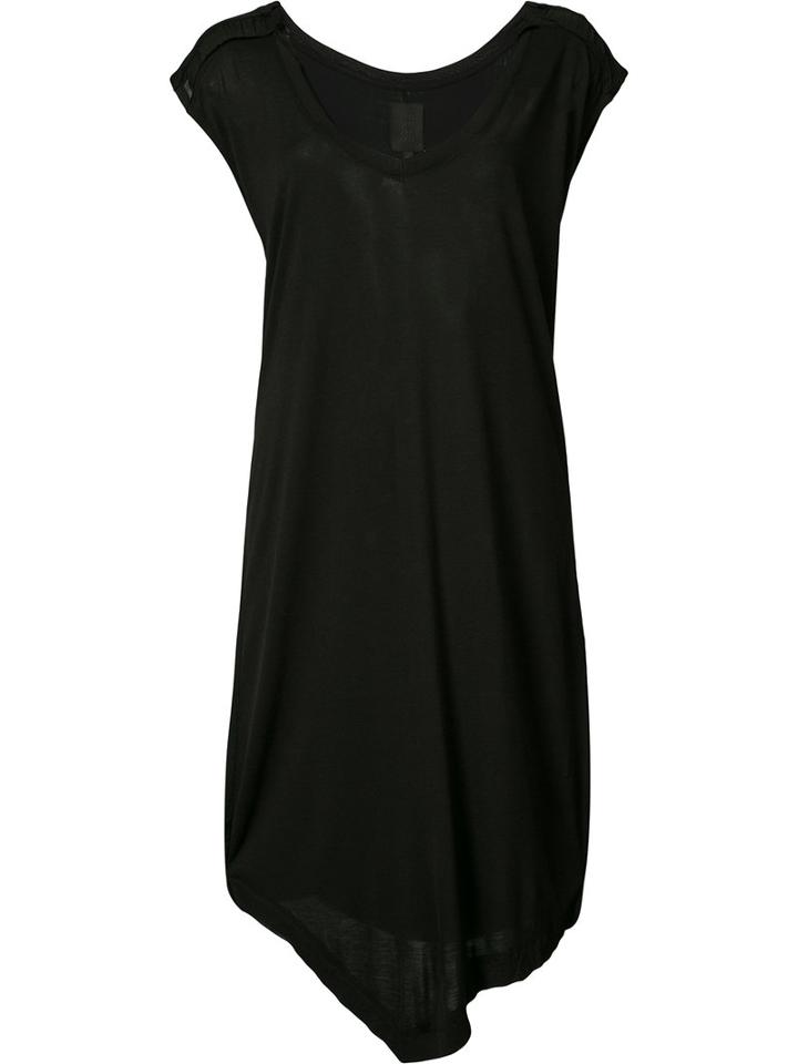 Thom Krom - Mesh Sleeve T-shirt Dress - Women - Silk/viscose - L, Black, Silk/viscose