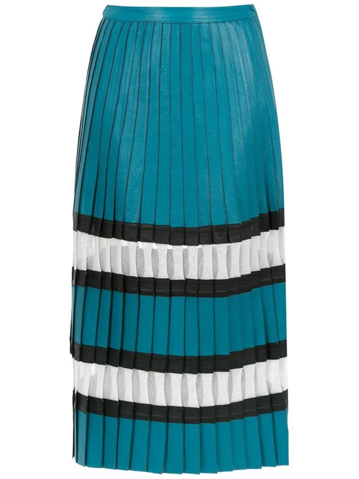 Nk Pleated Midi Skirt - Green