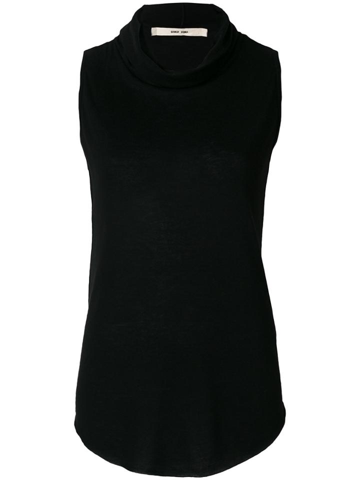Damir Doma Roll Neck Top - Black