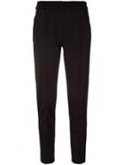 Msgm Branded Stripe Tracksuit Bottoms - Black