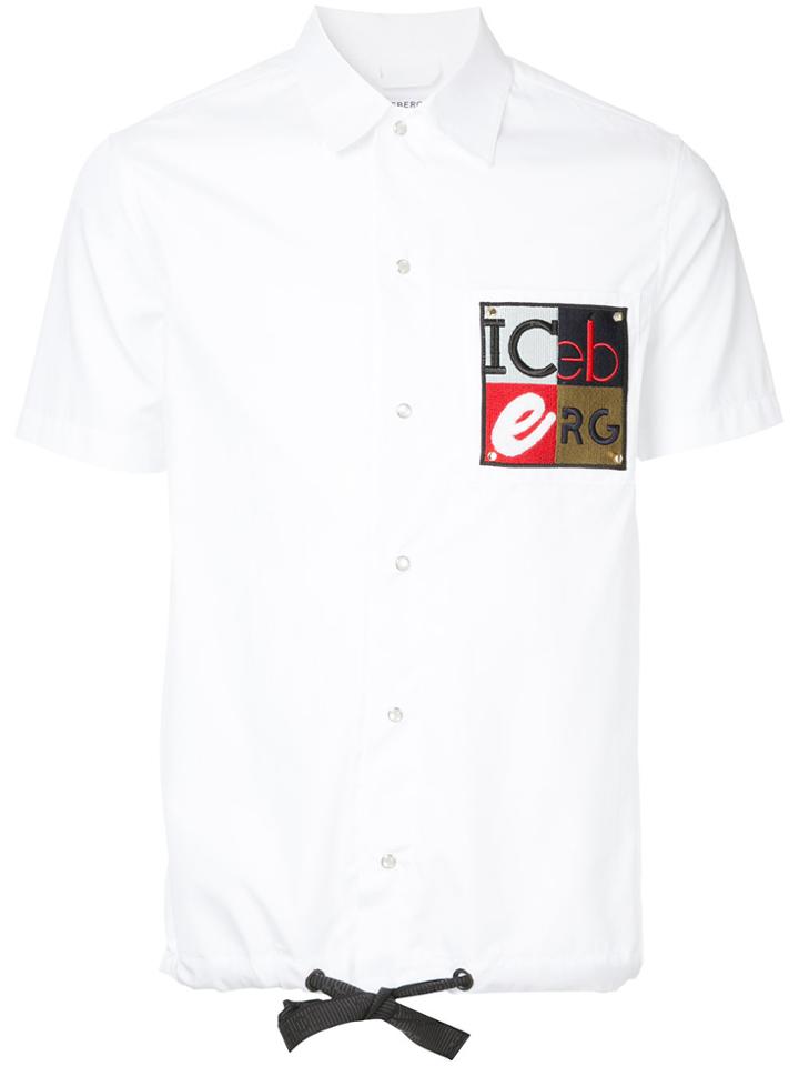 Iceberg Drawstring Polo Shirt - White