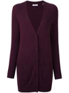 Equipment Long Cardigan, Women's, Size: Small, Pink/purple, Cashmere