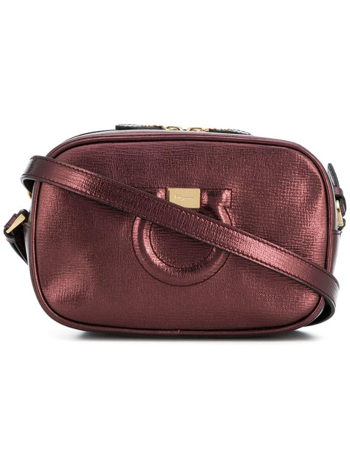 Salvatore Ferragamo Gancio Crossbody Bag - Red
