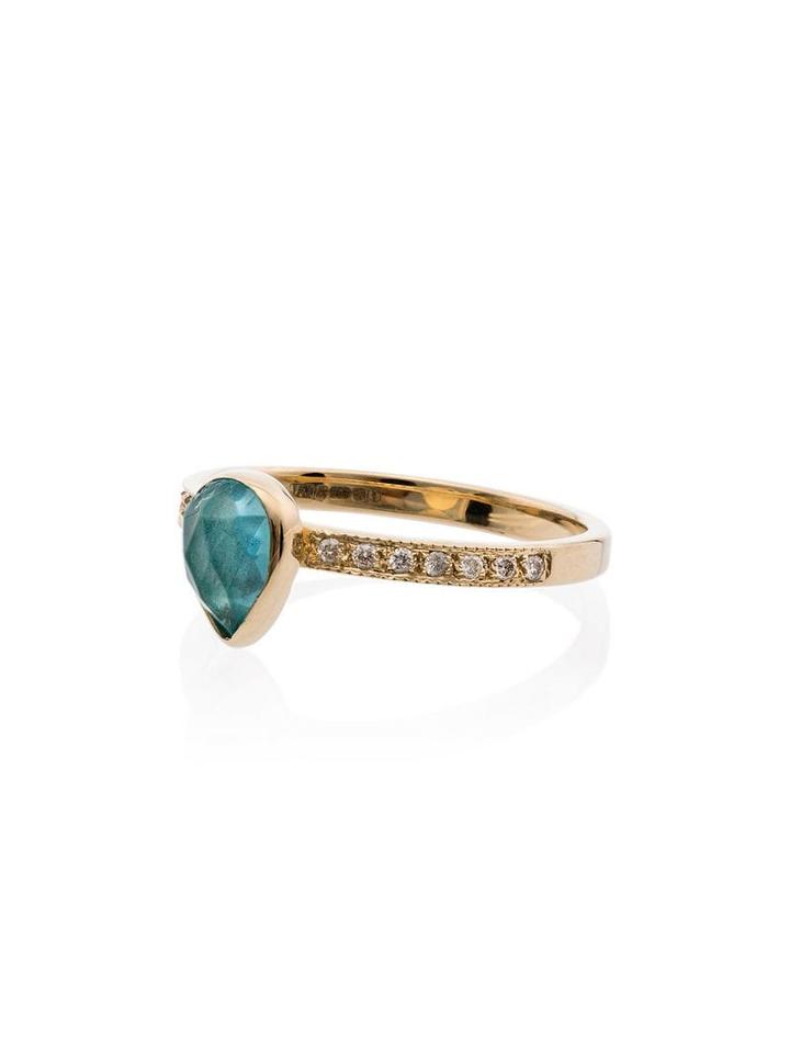 Jacquie Aiche Teardrop 14kt Gold Ring