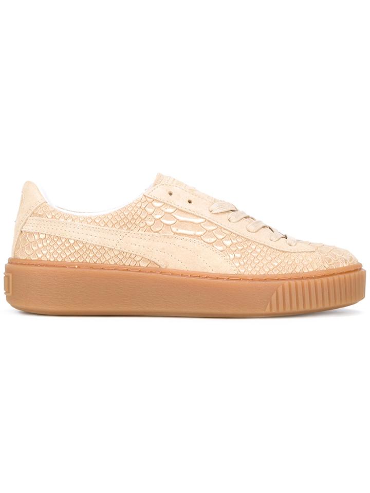 Puma Basket Platform Core Sneakers - Nude & Neutrals