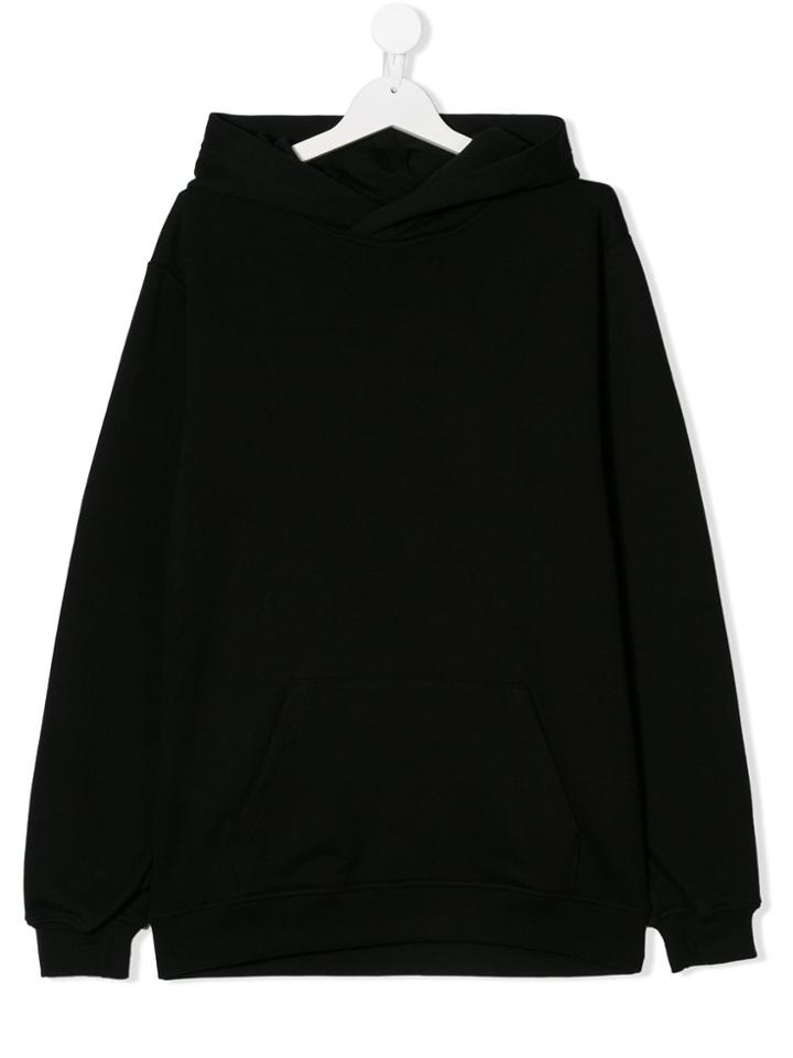 Msgm Kids Teen Logo Hoodie - Black